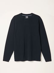 FatFace Arne Black Arne Long Sleeve Heavyweight Relaxed Fit Tshirt - Image 6 of 6
