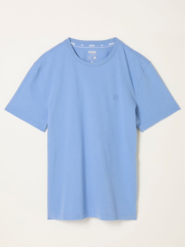 FatFace Lulworth Chambray Blue Lulworth Tshirt - Image 1 of 1 FatFace Lulworth Chambray Blue Lulworth Tshirt - Image 1 of 1
