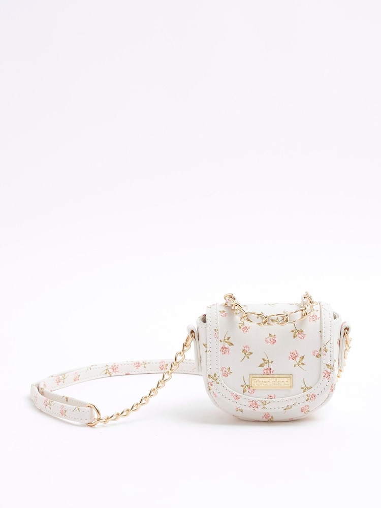 River Island Cream Girls Ditsy Mini Cross Body Bag - Image 1 of 5