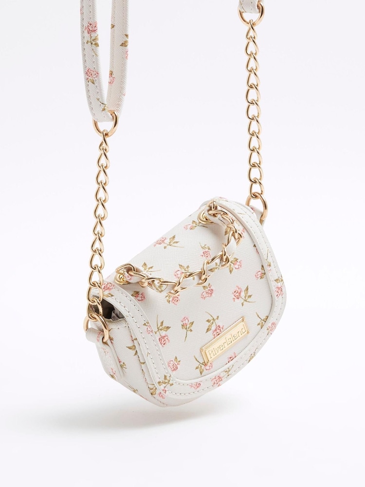 River Island Cream Girls Ditsy Mini Cross Body Bag - Image 5 of 5
