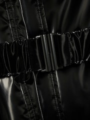 River Island Black Girls Hooded Faux Fur Puffer Coat - Image 3 of 4