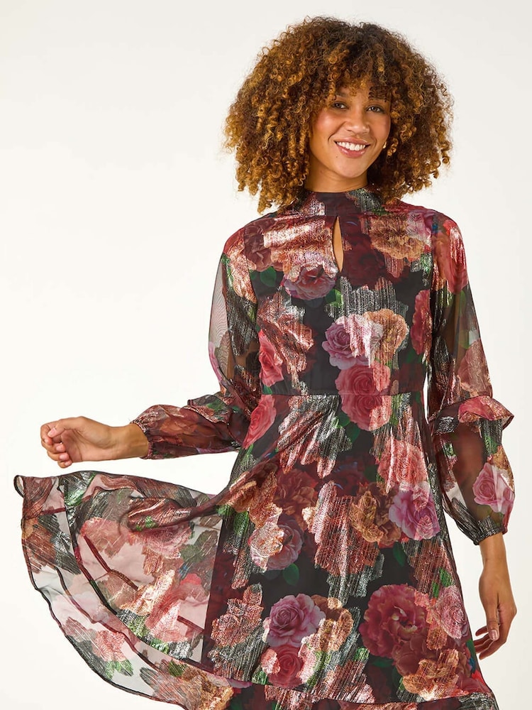Roman – Minikleid mit floralem Jacquard-Print - Bild 1 von 6
