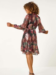 Roman – Minikleid mit floralem Jacquard-Print - Bild 4 von 6