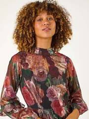 Roman – Minikleid mit floralem Jacquard-Print - Bild 5 von 6