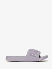 Superdry Purple Core Pool Slides - Image 1 of 6