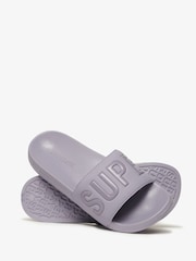 Superdry Purple Core Pool Slides - Image 4 of 6