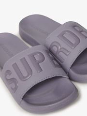 Superdry Purple Core Pool Slides - Image 5 of 6