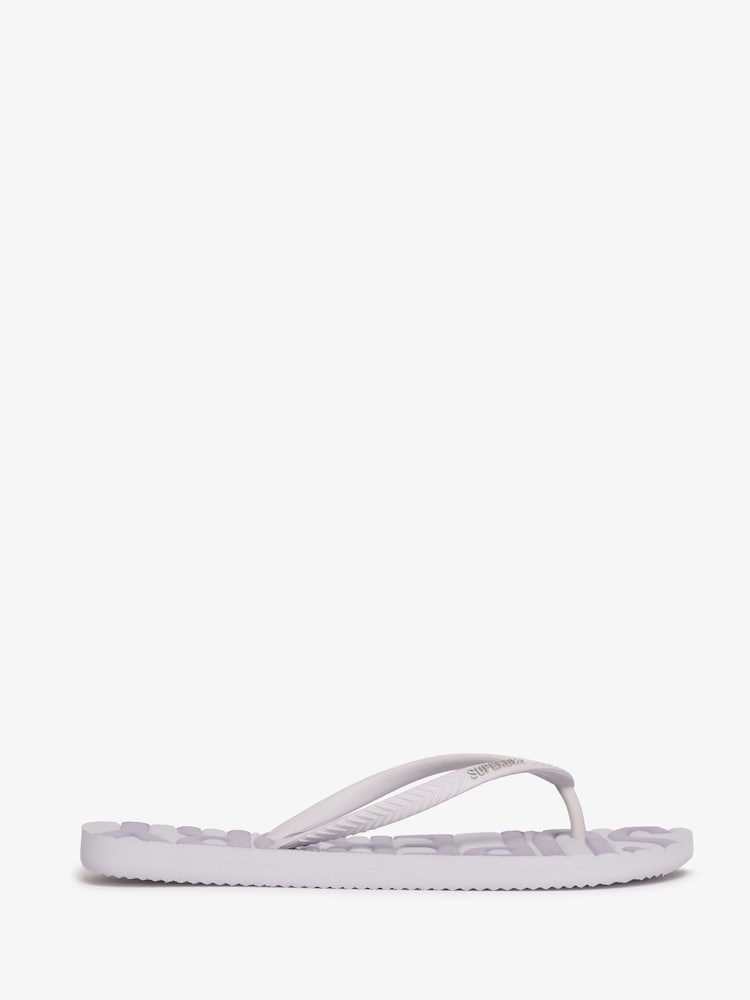 Superdry Purple Core Logo Flip Flops - Image 2 of 6
