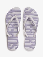 Superdry Purple Core Logo Flip Flops - Image 5 of 6