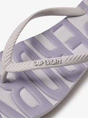 Superdry Purple Core Logo Flip Flops - Image 6 of 6