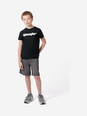 Zwart - Wrangler Boys Tubular 100% Cotton T-Shirt - Image 3 of 8