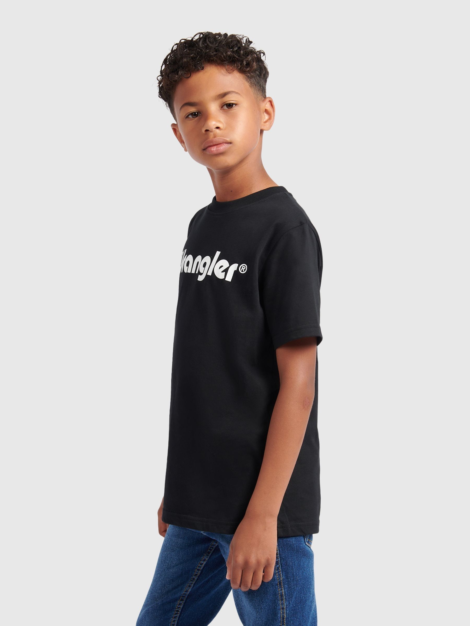 Next：日本 ブラック - Wrangler チューブラー Tシャツ from Next Japan