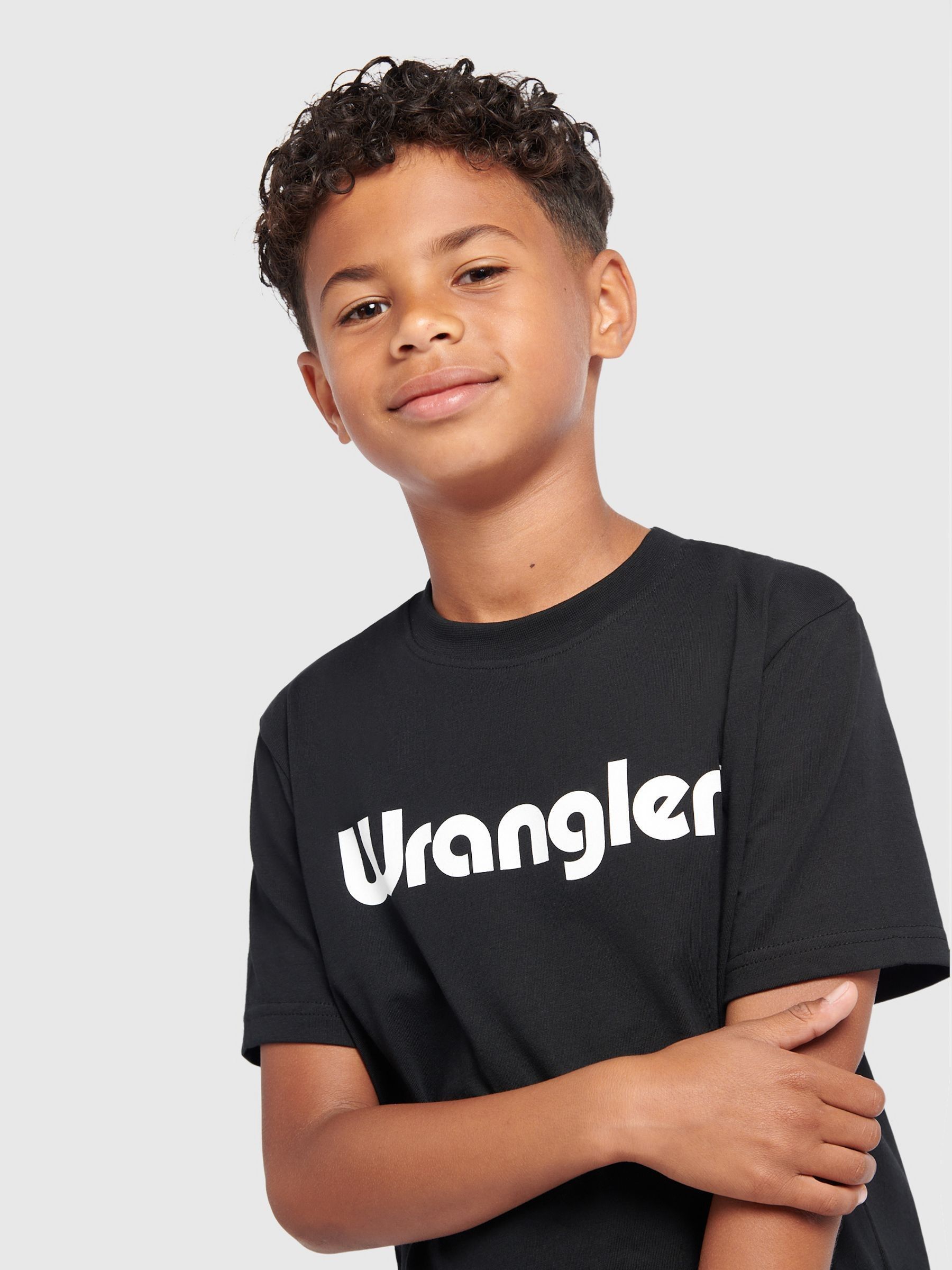 Next：日本 ブラック - Wrangler チューブラー Tシャツ from Next Japan