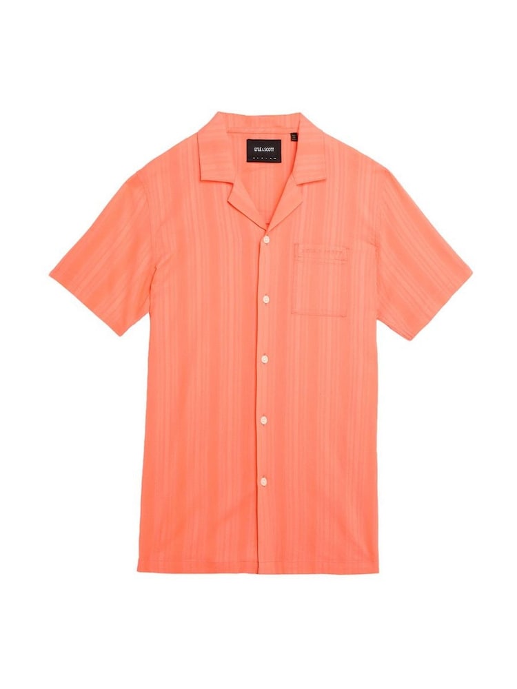 Lyle & Scott Pink Broderie Resort Shirt - Image 1 of 1
