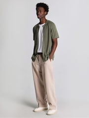 Lyle & Scott Green Blend Knitted Polo Shirts - Image 3 of 5