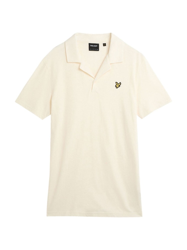 Lyle & Scott Leinen-Poloshirt mit Reverskragen - Bild 5 von 5