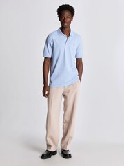 أزرق فاتح - قميص بولو بملمس ناعم للغاية من Lyle & Scott - صورة 2 من 5