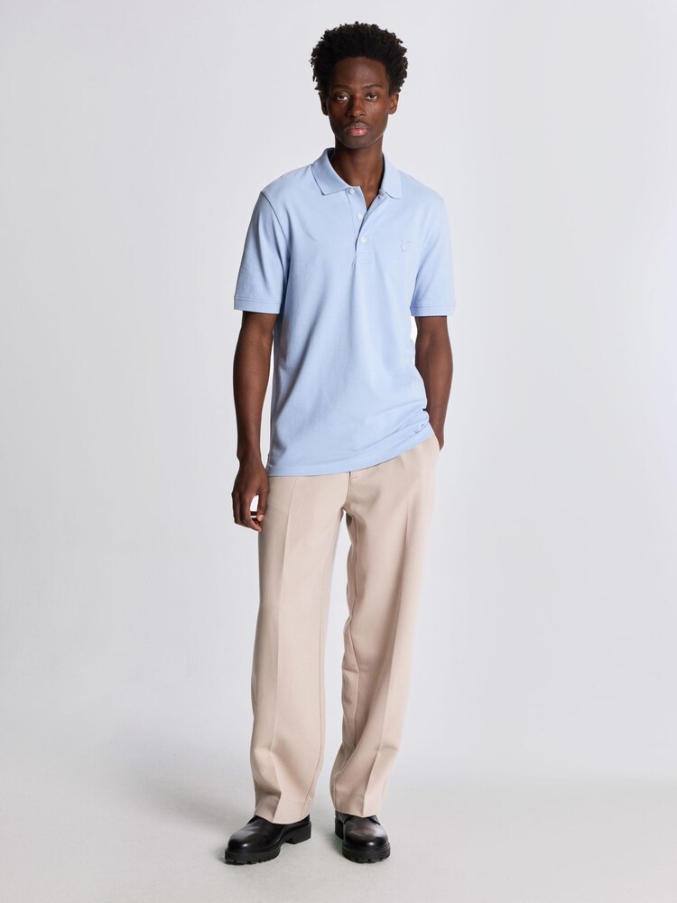 أزرق فاتح - قميص بولو بملمس ناعم للغاية من Lyle & Scott - صورة 2 من 5