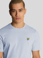 Lyle & Scott Light Blue Plain T-Shirt - Image 4 of 5