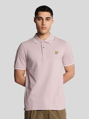 Lyle & Scott Purple Tipped Polo Shirt - Image 1 of 5