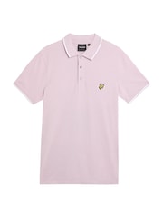 Lyle & Scott Purple Tipped Polo Shirt - Image 5 of 5