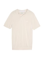 Lyle & Scott Natural Seam Tipped Knitted Polo Shirt - Image 4 of 4