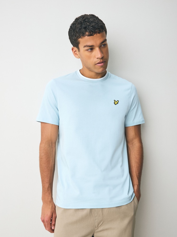 Lyle & Scott Blue Tipped T-shirt - Image 1 of 5 Lyle & Scott Blue Tipped T-shirt - Image 1 of 5