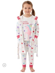 Harry Bear Pink Unicorn Pyjamas And Dressing Gown Set - Image 4 of 11