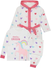 Harry Bear Pink Unicorn Pyjamas And Dressing Gown Set - Image 7 of 11