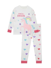 Harry Bear Pink Unicorn Pyjamas And Dressing Gown Set - Image 8 of 11