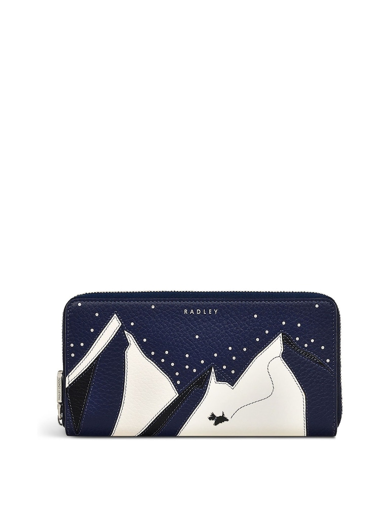 Radley London Blue Mountain Wanderer Zip Around Matinee Winter Purse - Image 1 of 3