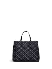 Radley Medium Southwell Gardens Geo Zip Top Grab Black Bag - Image 2 of 5