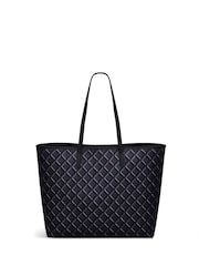 Radley Large Southwell Gardens Geo Open Top Black Tote Bag - Image 3 of 5