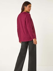 Roman Red Soft Knit Cardigan - Image 4 of 6