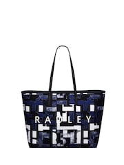 Radley Large Southwell Gardens Abstract Geo Open Top Tote Bag - Image 1 of 5