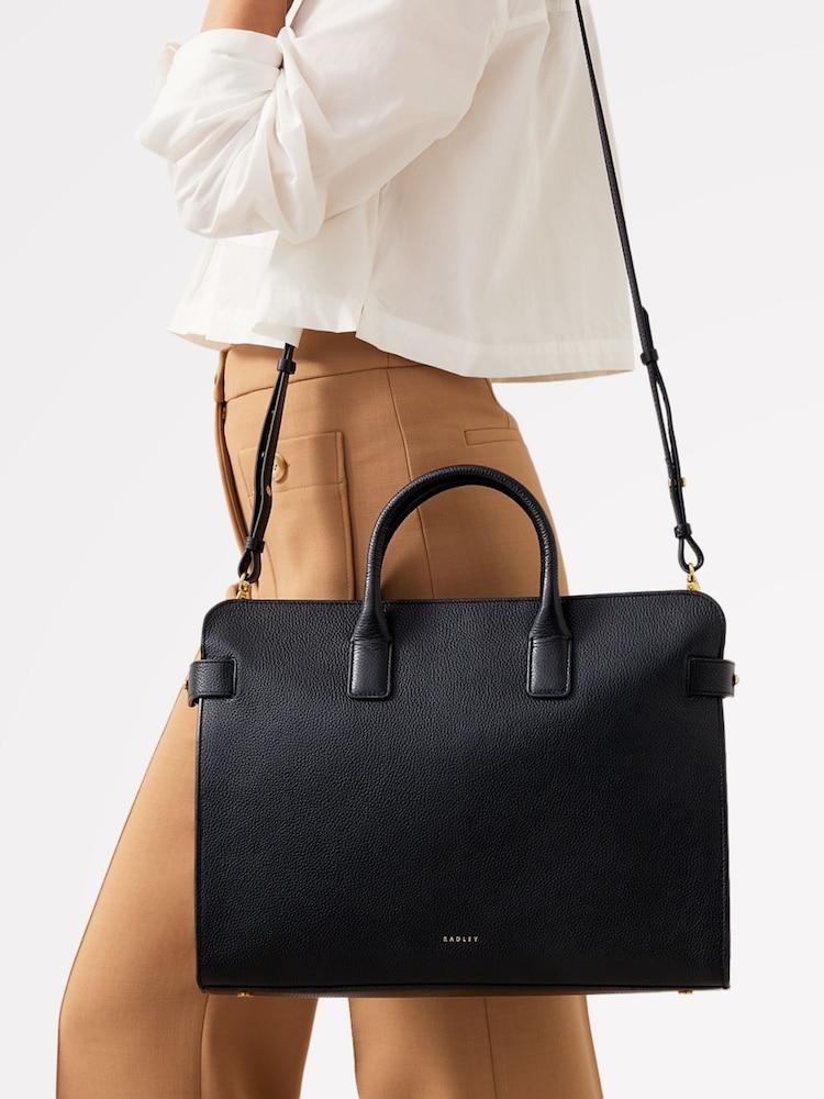 Radley Large The Rathbone Laptop Grab Black Bag - Image 5 of 5