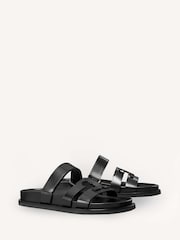 Tory Burch Black Ines Sport Slides - Image 1 of 4