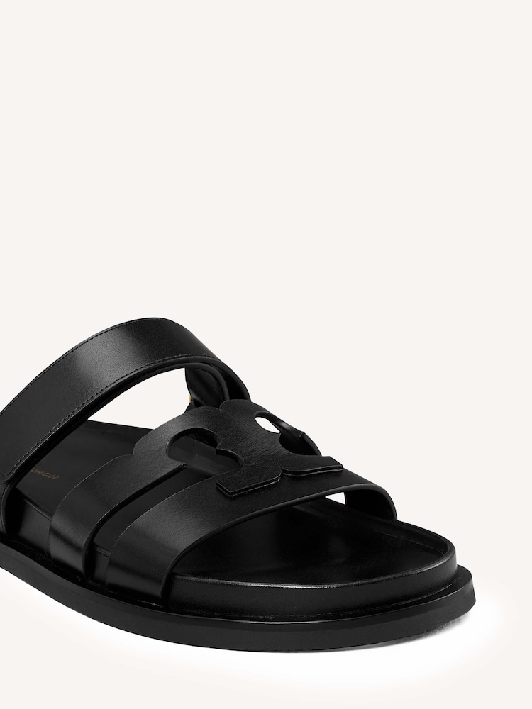 Tory Burch Black Ines Sport Slides - Image 4 of 4