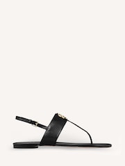 Tory Burch Black Eleanor Sandals - Image 2 of 4