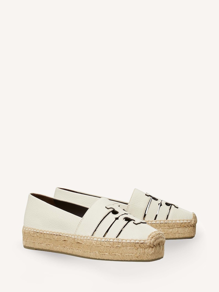 Tory Burch Brown Ines Multi Strap Platform Espadrille Sandals - Image 1 of 4