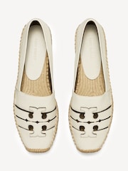 Tory Burch Brown Ines Multi Strap Platform Espadrille Sandals - Image 3 of 4