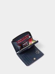 OSPREY LONDON The Buckley Leather 3/4 Zip Around Black Purse - Image 3 of 5