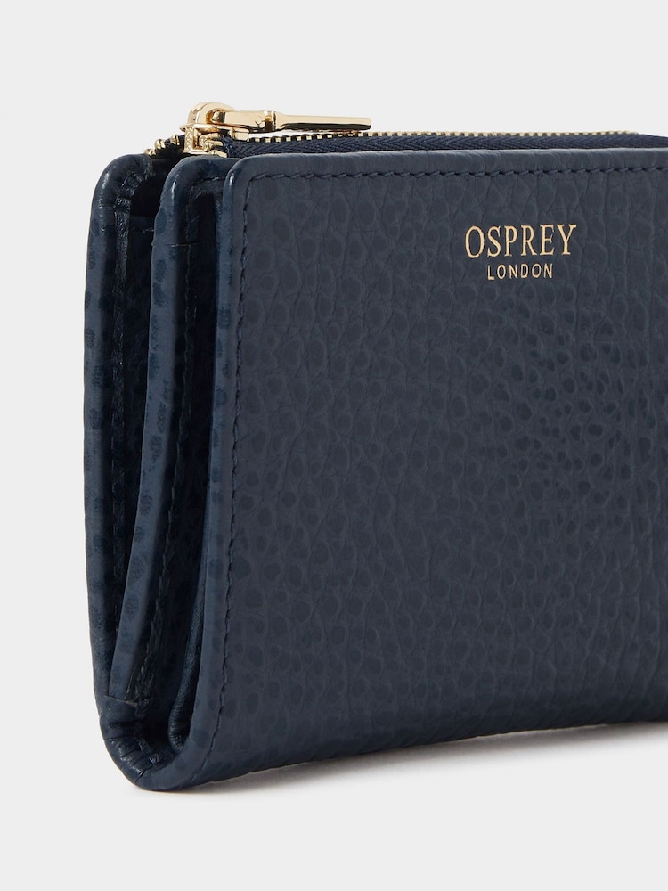 OSPREY LONDON The Buckley Leather 3/4 Zip Around Black Purse - Image 5 of 5
