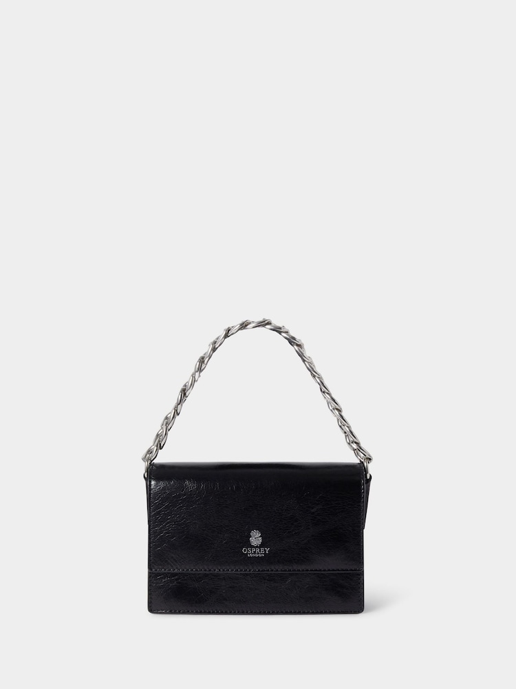 OSPREY LONDON The Chunky Chain Mini Leather Clutch - Image 1 of 6