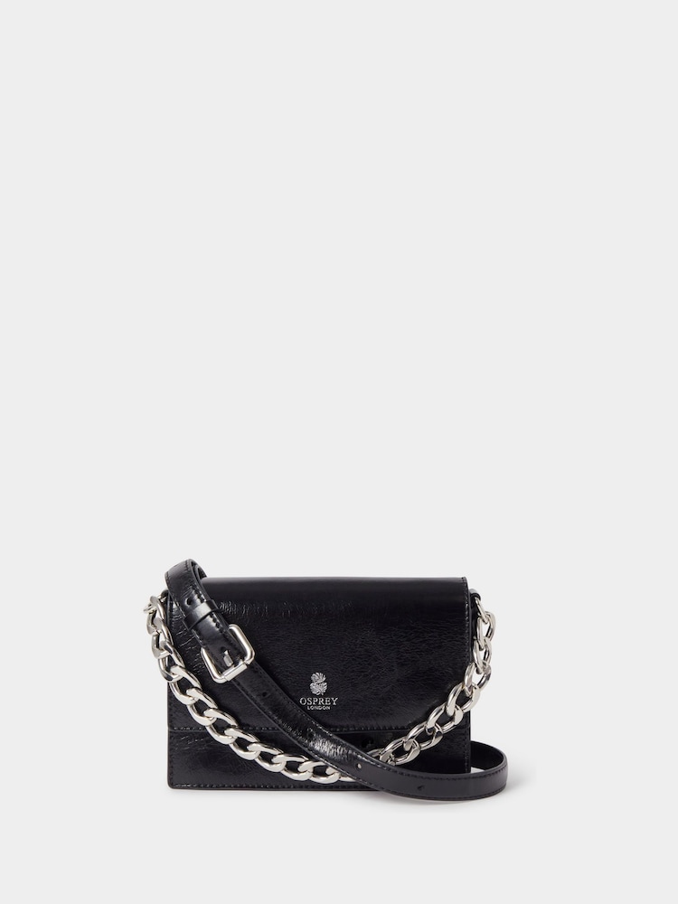 OSPREY LONDON The Chunky Chain Mini Leather Clutch - Image 4 of 6