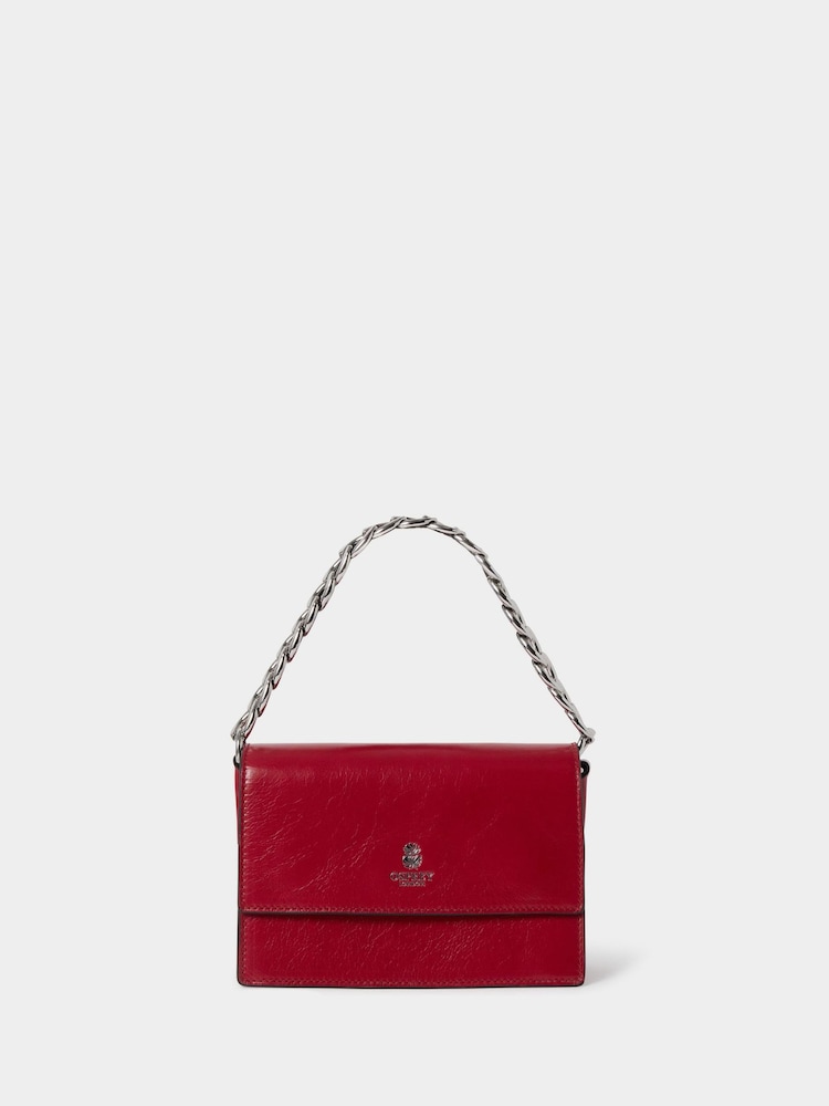 OSPREY LONDON The Chunky Chain Mini Leather Clutch - Image 1 of 6