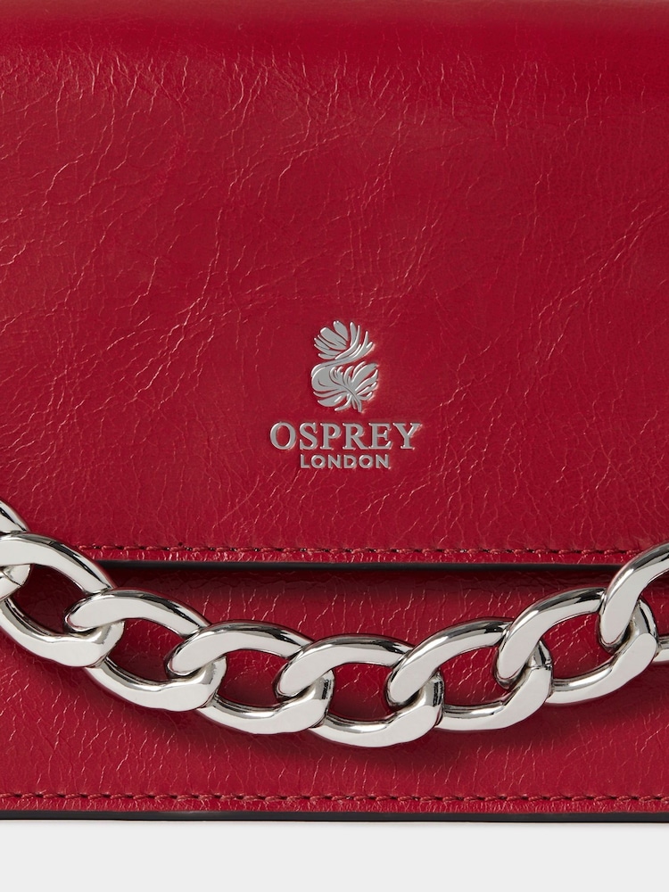 OSPREY LONDON The Chunky Chain Mini Leather Clutch - Image 6 of 6