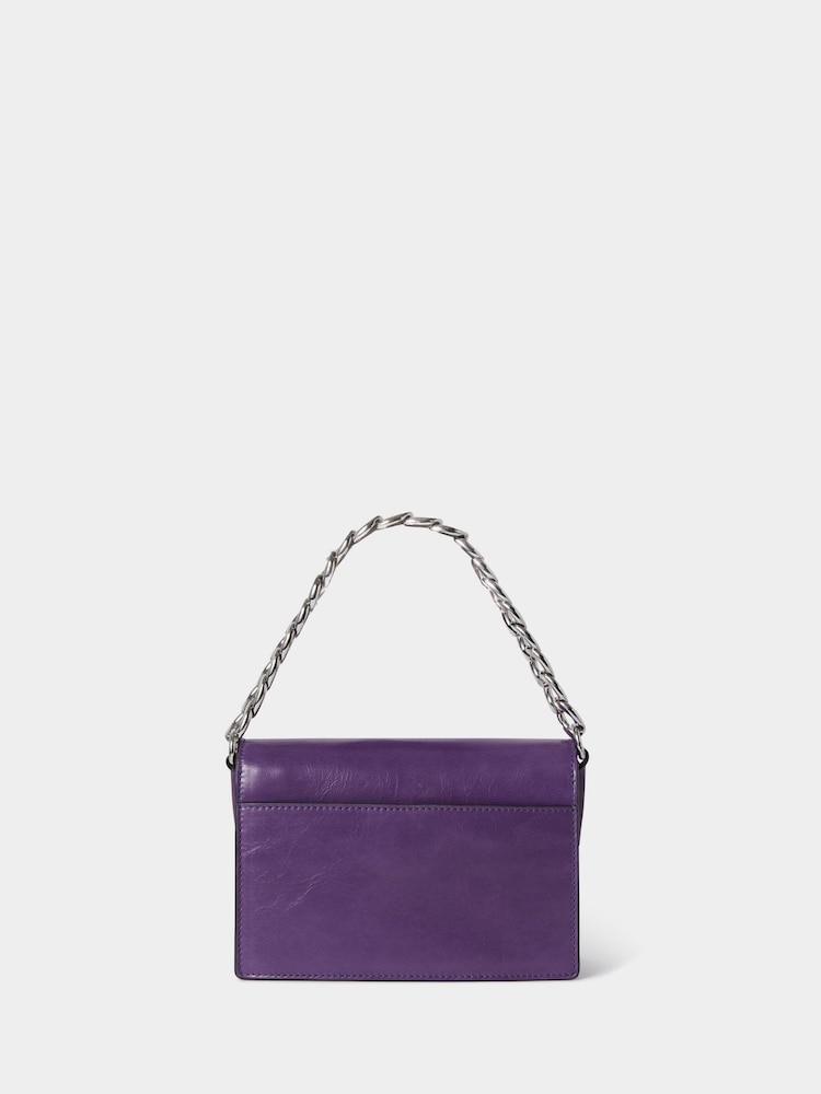 OSPREY LONDON The Chunky Chain Mini Leather Clutch - Image 5 of 6