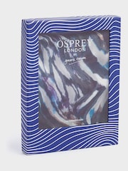 Osprey London The Watercolour Boxed Black Scarf - Image 2 of 4