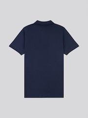 U.S. Polo Assn. Blue Mens Brand Pique 100% Cotton Polo Shirt - Image 7 of 8